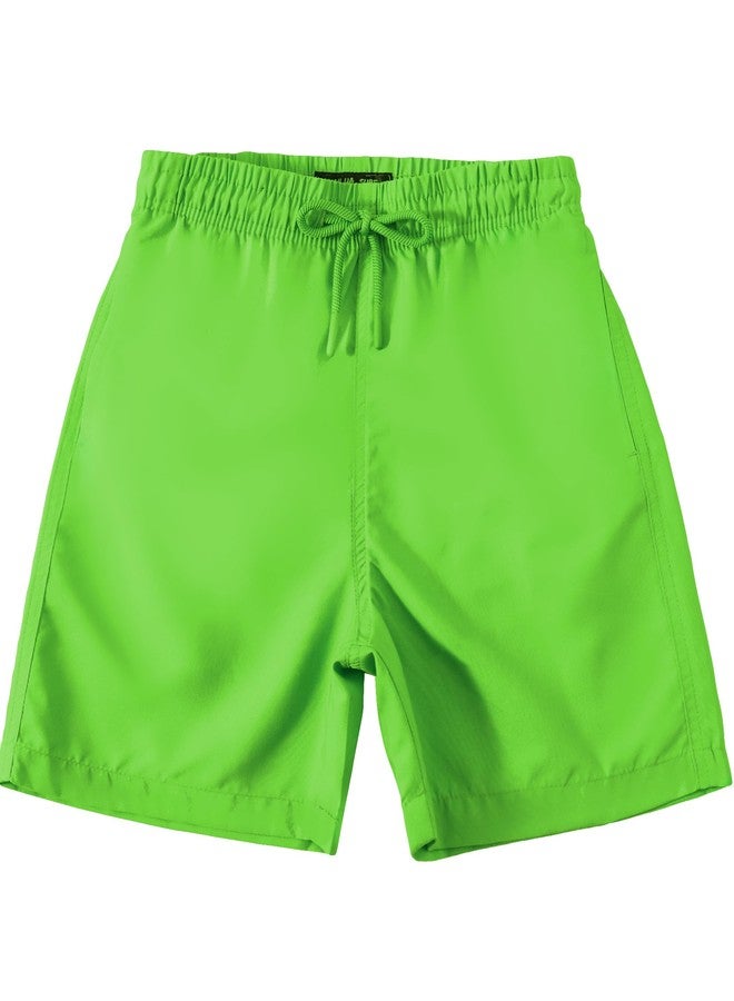 KAILUA SURF طقم شورت سباحة للأولاد من قطعتين من KAILUA SURF، بألوان أمان عالية الوضوح وعلم أمريكي، شورتات سريعة الجفاف للأطفال، مقاسات من 2T إلى 16 (K4، 3T) - Image 4